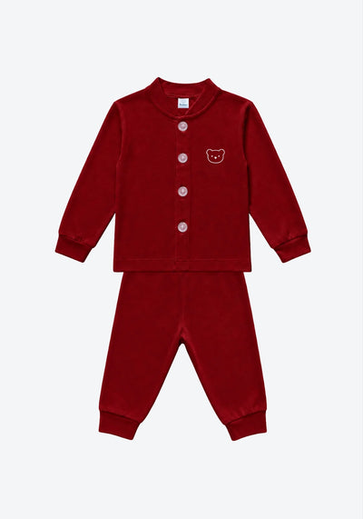 Zoe Long Pyjamas in Royal Maroon