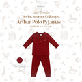 Arthur Polo Pyjamas in Royal Maroon