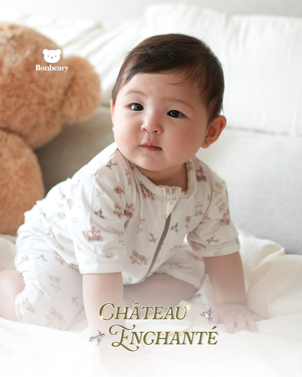 TENCEL™ Romper in Château Enchanté