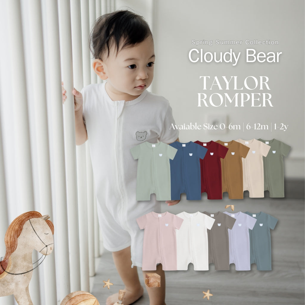 BONBEARY Taylor Bamboo Cotton Romper 0-2yrs (Jumper Romper/ Jumpsuit Kids & Baby Playsuit/)