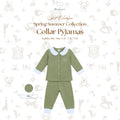 Blair Collar Pyjamas Two-Tone in Olive