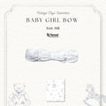 Bonbeary - Girl Bow TENCEL™  - Newborn Baby Ribbon Headband