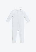 Bonbeary Louise Bamboo Cotton Baby Sleepsuit in White (0–2 Years)
