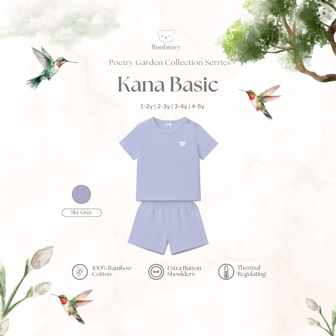 BONBEARY Kana Basic Bamboo Cotton Set 1-6yrs (Children's Clothing Children's Clothing Set/ Children's Clothing Set)