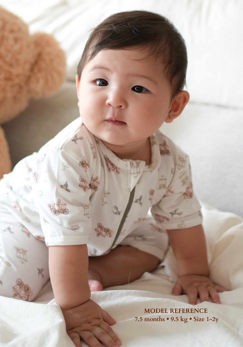TENCEL™ Romper in Château Enchanté