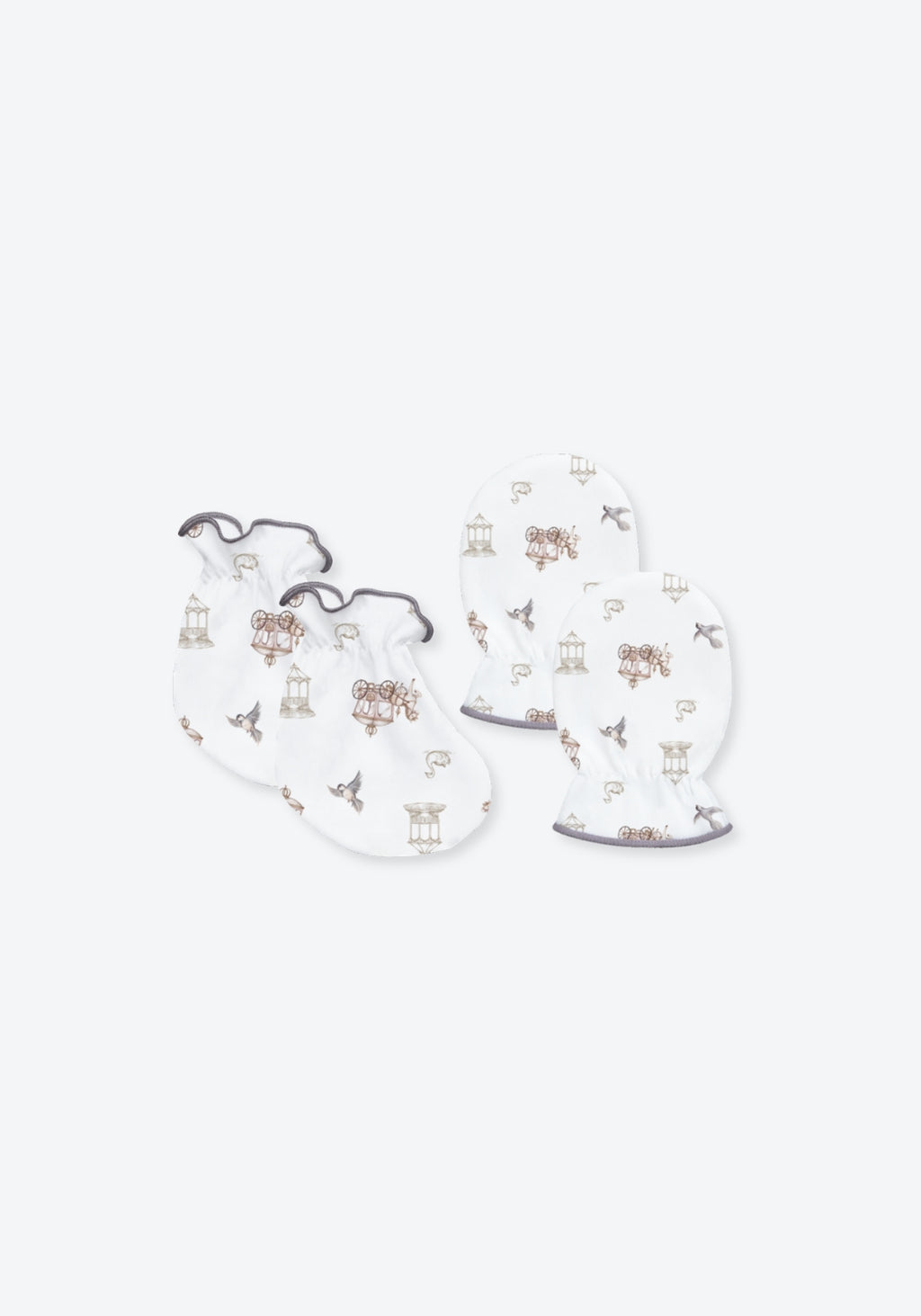 TENCEL™ Mittens Booties in Château Enchanté