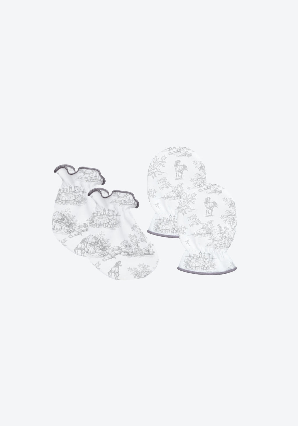 TENCEL™ Mittens Booties in Meadow Tales