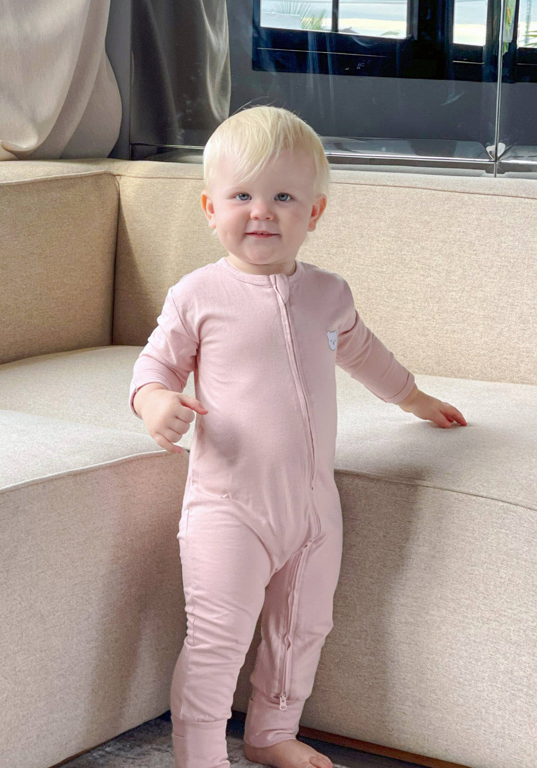 Louise Sleepsuit in Persian Blue