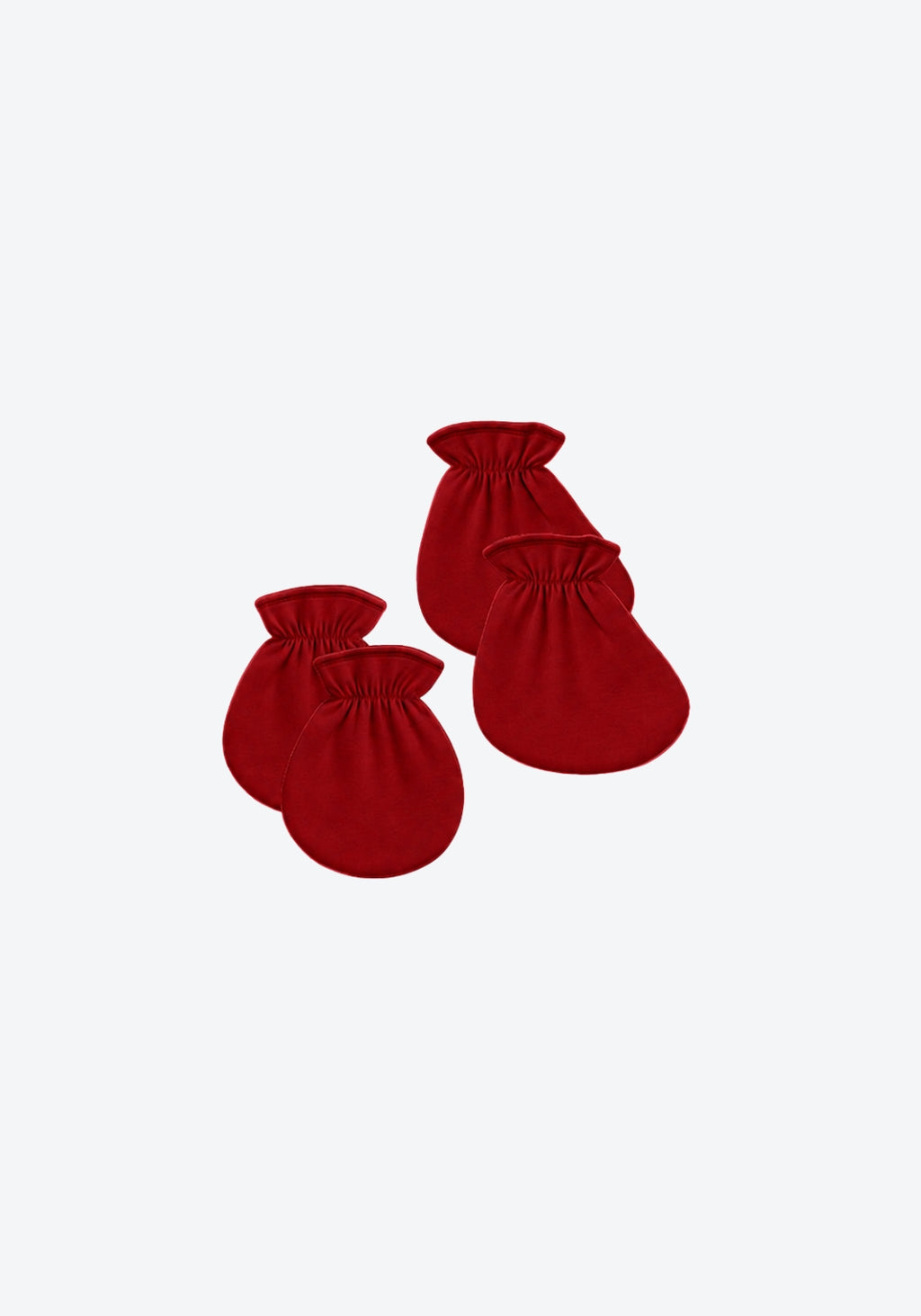 Mittens Booties in Royal Maroon