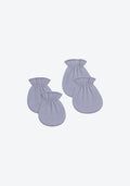 Mittens Booties in Sky Grey