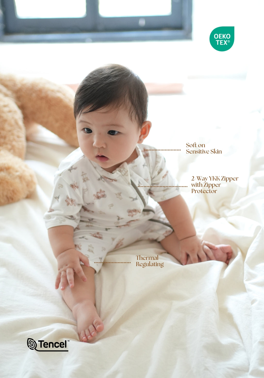 TENCEL™ Romper in Château Enchanté