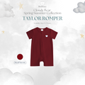 Taylor Romper in Royal Maroon