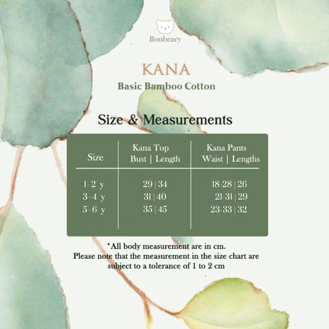 BONBEARY Kana Basic Bamboo Cotton Set 1-6yrs (Children's Clothing Children's Clothing Set/ Children's Clothing Set)