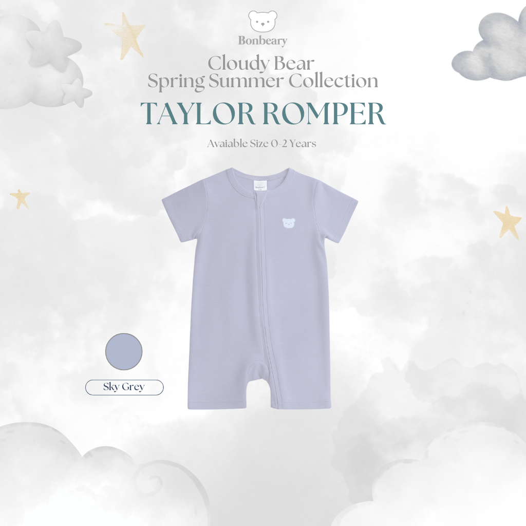 Taylor Romper in Sky Grey