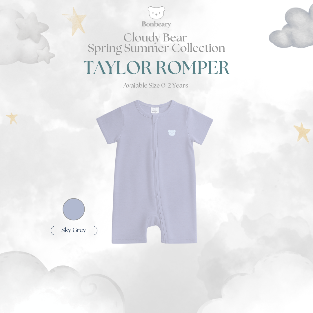 BONBEARY Taylor Bamboo Cotton Romper 0-2yrs (Jumper Romper/ Jumpsuit Kids & Baby Playsuit/)
