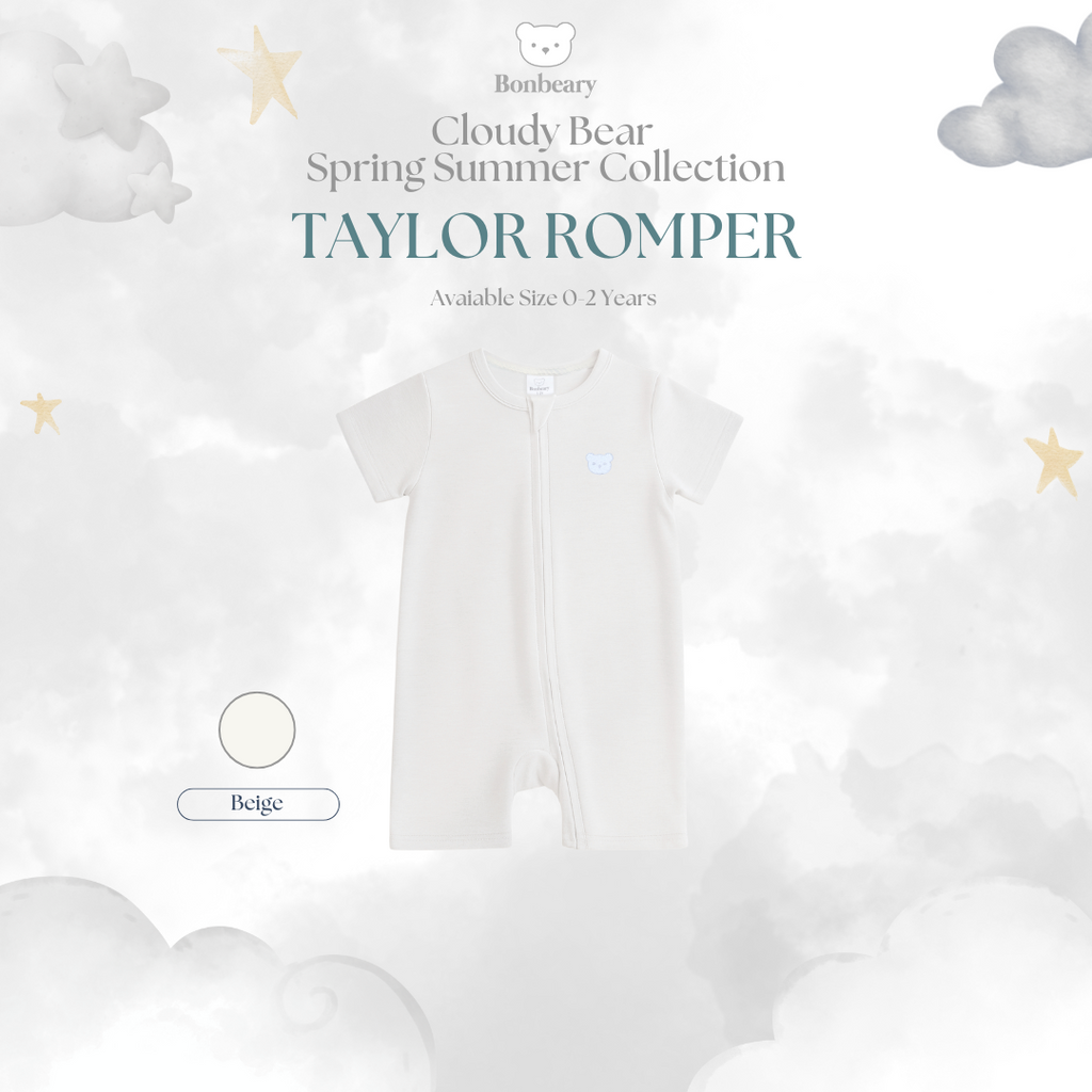 BONBEARY Taylor Bamboo Cotton Romper 0-2yrs (Jumper Romper/ Jumpsuit Kids & Baby Playsuit/)