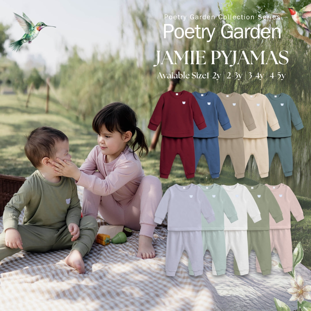 BONBEARY Jamie Pyjamas Bamboo Set 1-5yrs (Children's Pajamas Children's Sleepwear/ Children's Sleepwear Set)
