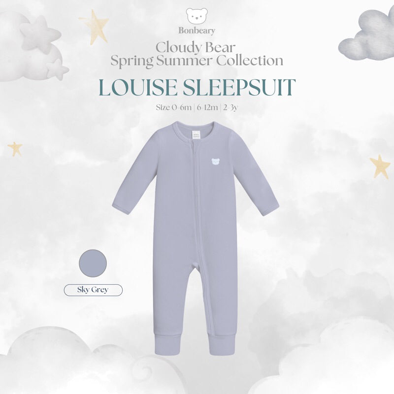 BONBEARY  Baby Sleepsuit Bamboo Cotton Louise (0–2Y) / Jumpsuit Baju Tidur Bayi Newborn Premium