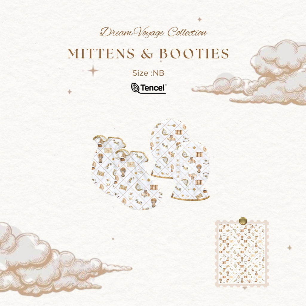 TENCEL™ Mittens Booties in Dreamy Voyage