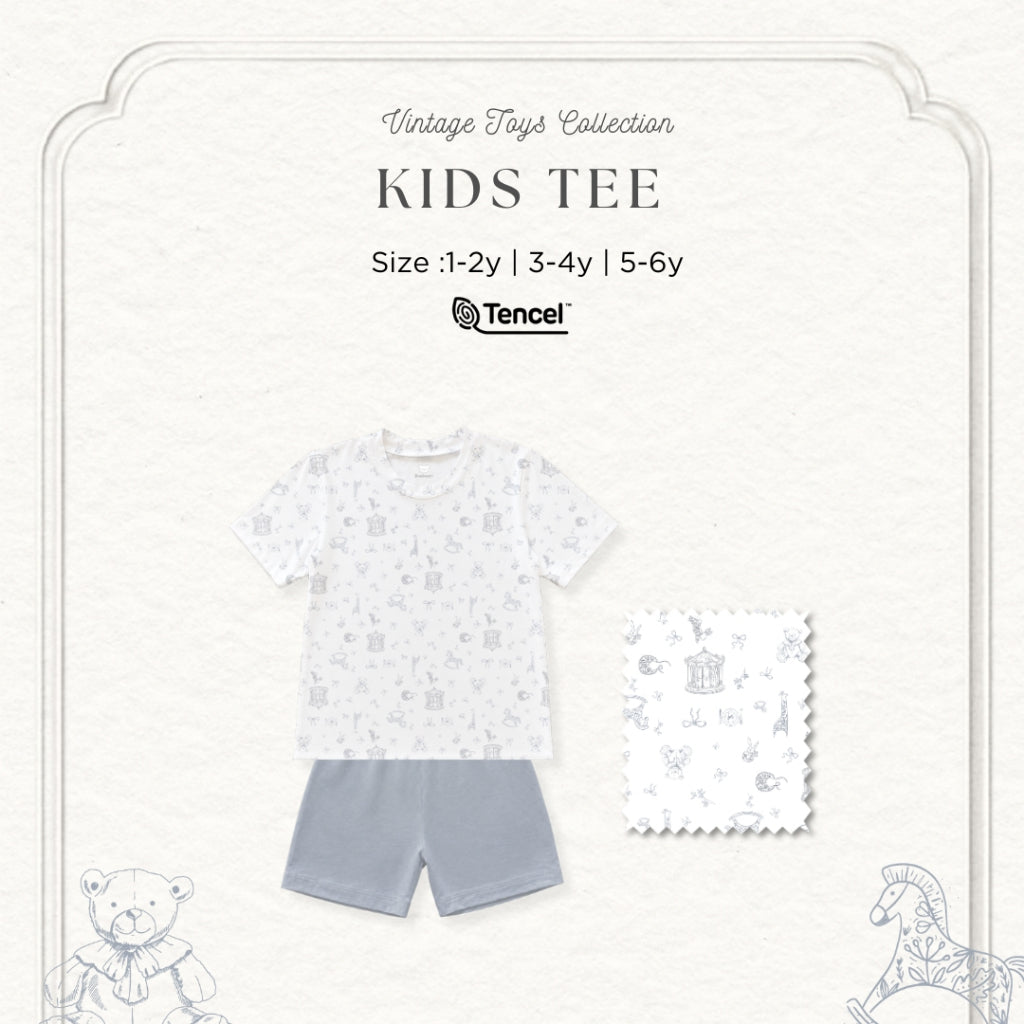 Bonbeary - Kids Pyjamas Basic TENCEL™ Collection 1-6Y -  Soft & Cooling Basic Wear / T-shirt Premium
