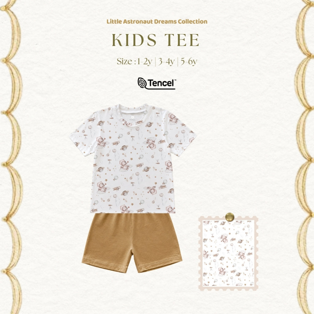 Bonbeary - Kids Pyjamas Basic TENCEL™ Collection 1-6Y -  Soft & Cooling Basic Wear / T-shirt Premium